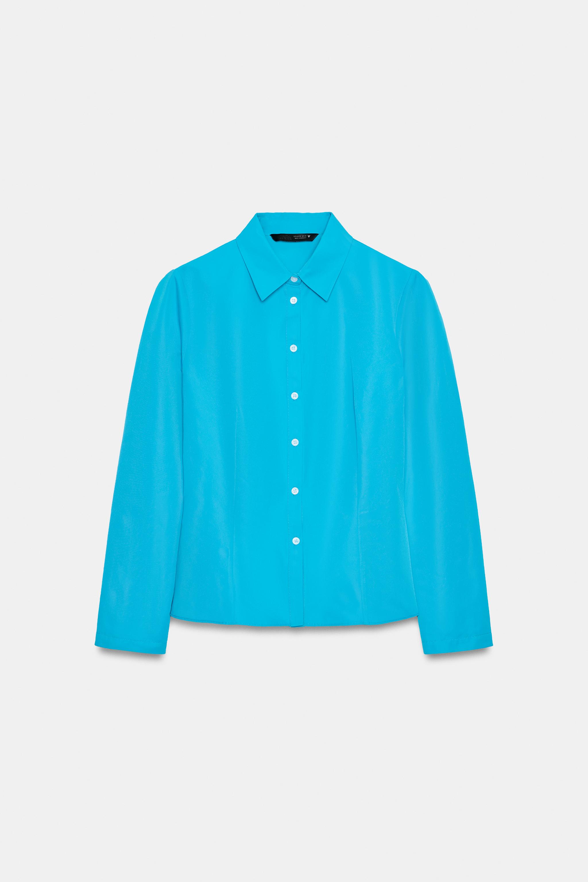 CHEMISE CINTRÉE EN TAFFETAS